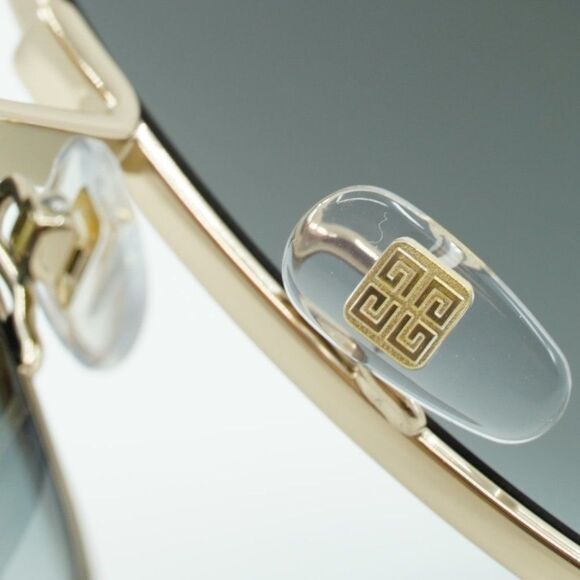 💯 NEW GIVENCHY GV 7183/S 0J5G 9O GOLD/GREY UNISEX SUNGLASSES WITH CHAIN - Picture 12 of 14